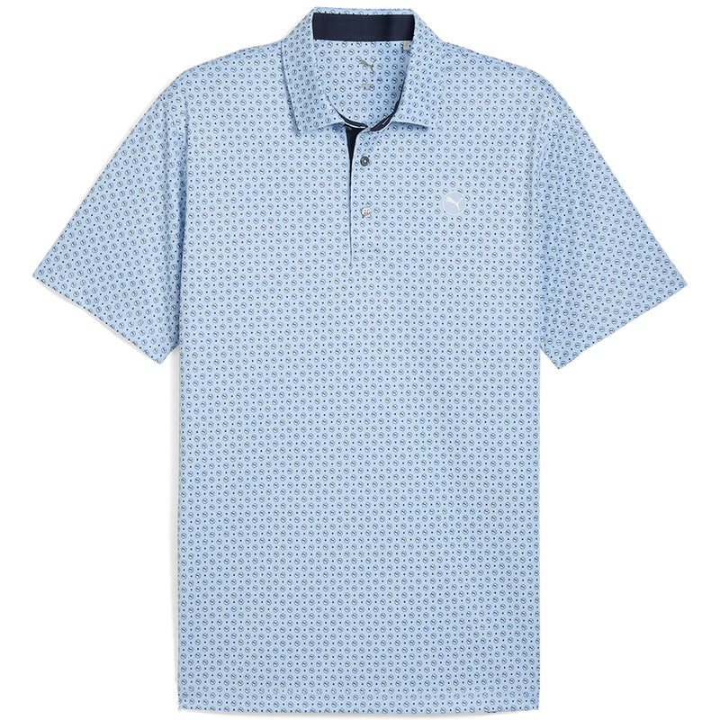 Puma Pure 2.0 Circle Cat Polo Shirt - Haute Tropic/Deep Navy