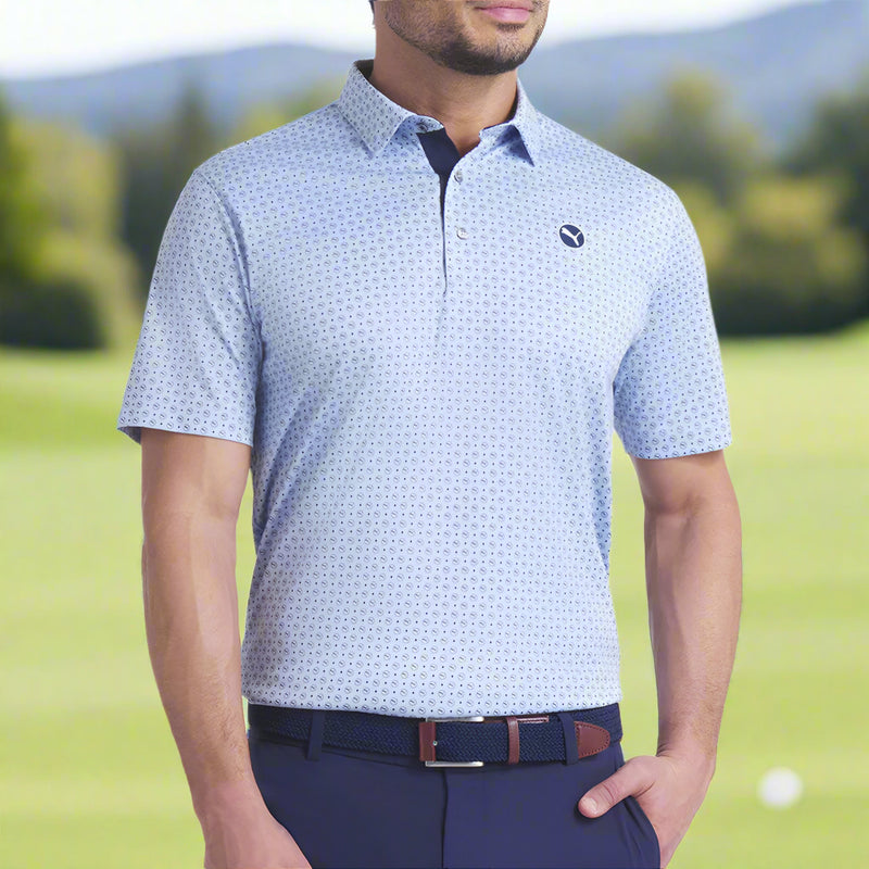 Puma Pure 2.0 Circle Cat Polo Shirt - Haute Tropic/Deep Navy