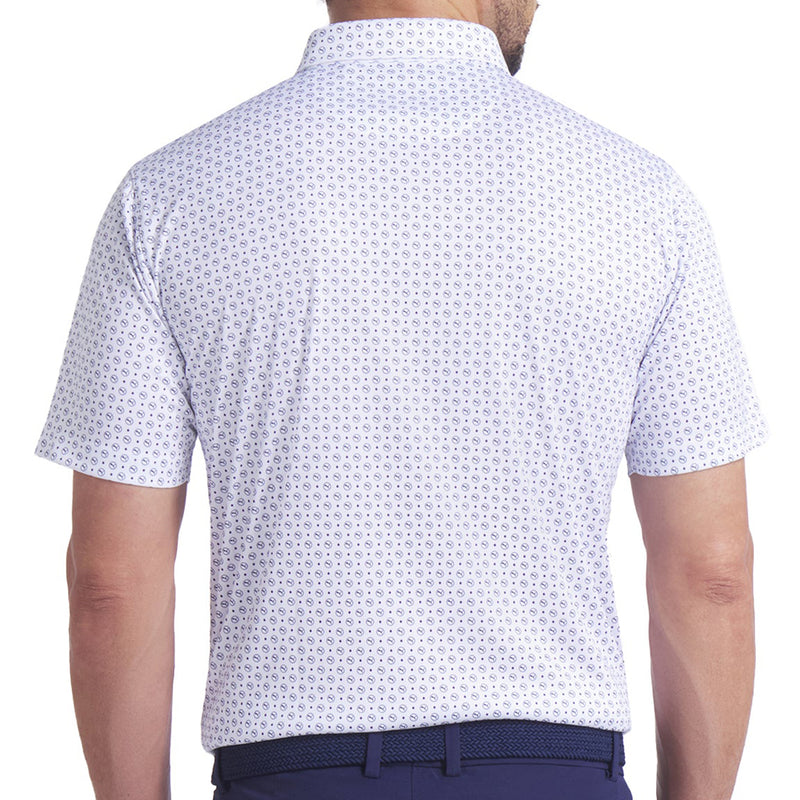 Puma Pure 2.0 Circle Cat Polo Shirt - White Glow/Deep Navy