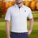 Puma Pure 2.0 Circle Cat Polo Shirt - White Glow/Deep Navy