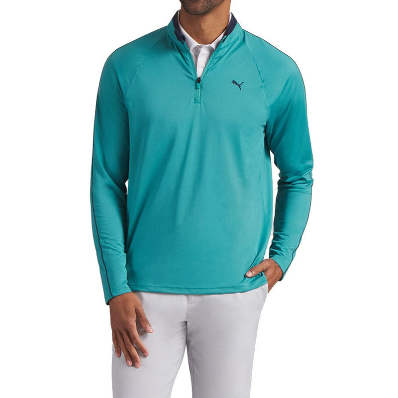 Puma Pure 3.0 1/4 Zip Pullover - Mint Tea/Puma Black