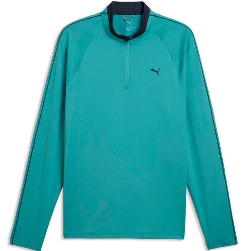 Puma Pure 3.0 1/4 Zip Pullover - Mint Tea/Puma Black
