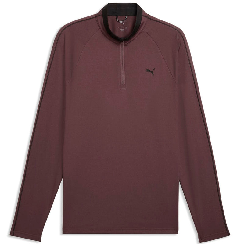 Puma Pure 3.0 1/4 Zip Pullover - Rich Cocoa/Puma Black