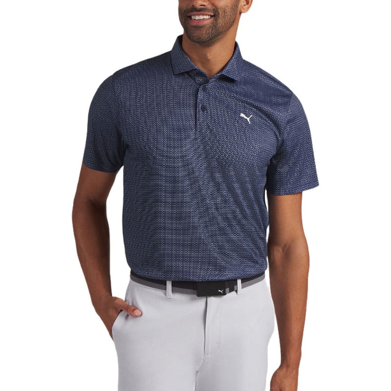 Puma Pure 3.0 Geo Polo Shirt - Deep Navy/White Glow