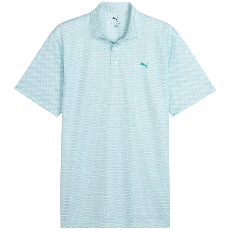 Puma Pure 3.0 Geo Polo Shirt - White Glow/Mint Tea