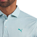 Puma Pure 3.0 Geo Polo Shirt - White Glow/Mint Tea