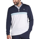 Puma Pure Colorblock 1/4 Zip Sweater - Deep Navy/White Glow
