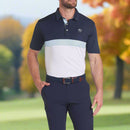 Puma Pure Colorblock Polo Shirt - Deep Navy/White Glow