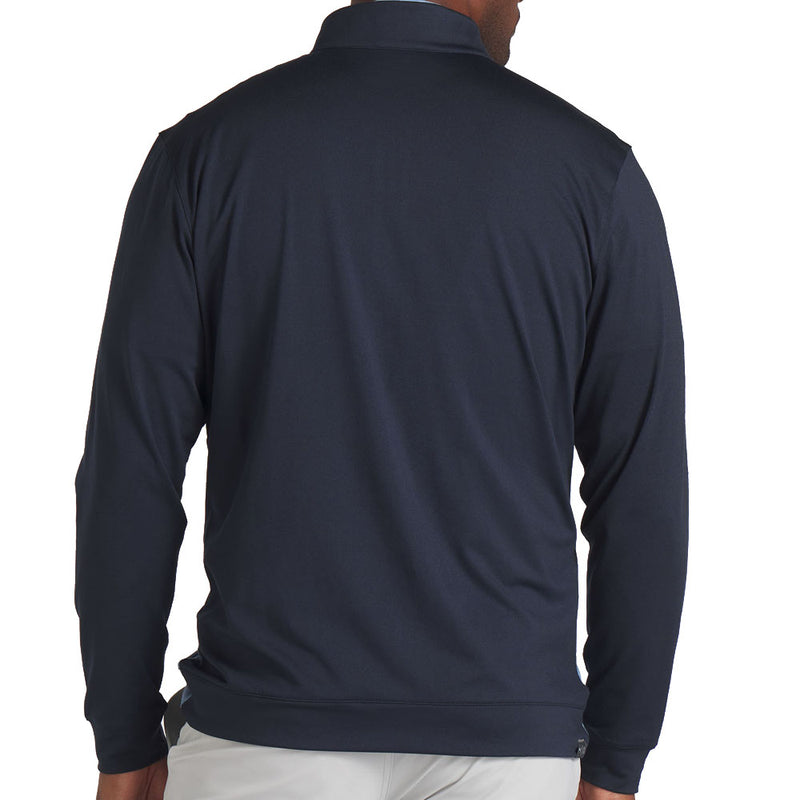 Puma Pure Colorblock 1/4 Zip Pullover - Deep Navy/Zen Blue