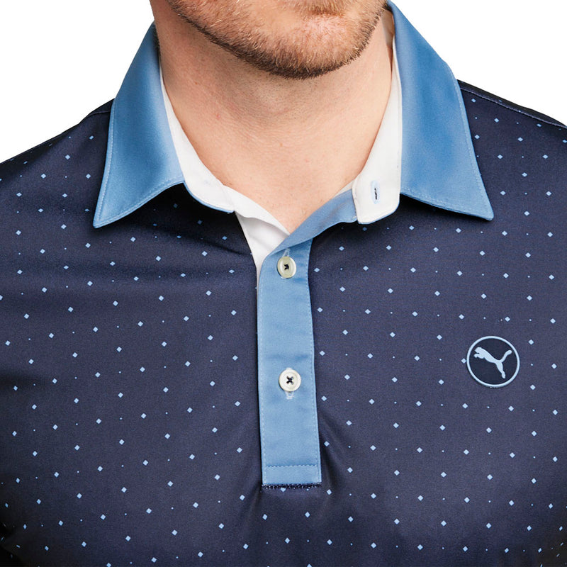 Puma Pure Geo Polo - Deep Navy/Zen Blue