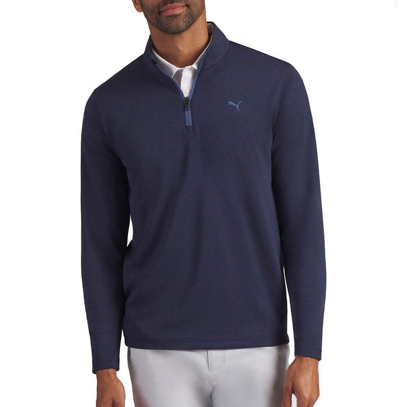 Puma Pure Grid 1/4 Zip Pullover - Deep Navy