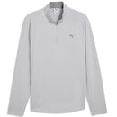 Puma Pure Grid 1/4 Zip Pullover - Platino Gray