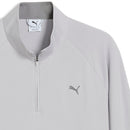 Puma Pure Grid 1/4 Zip Pullover - Platino Gray