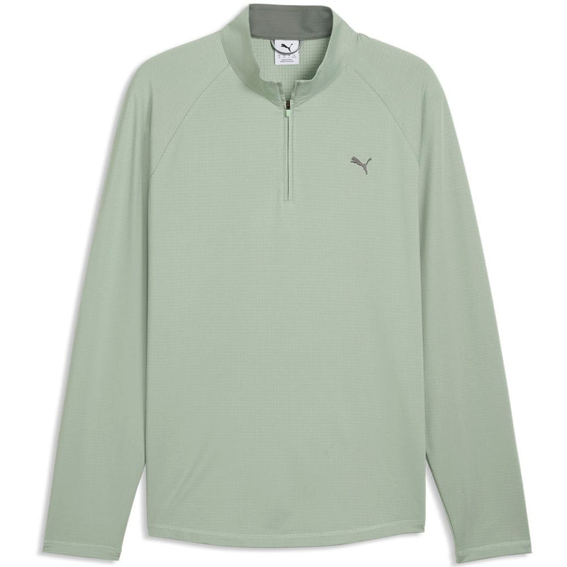 Puma Pure Grid 1/4 Zip Pullover - Soft Grass