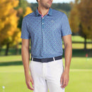 Puma Pure Monogram Polo Shirt - Blue Horizon/Mauved Out