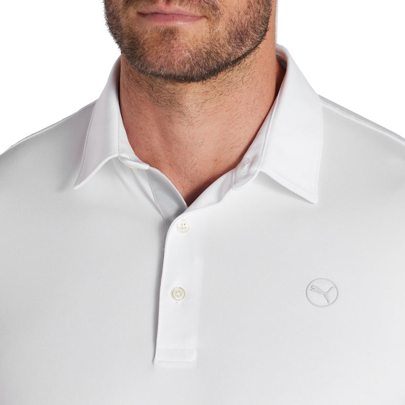 Puma Pure Solid Polo Shirt - White Glow