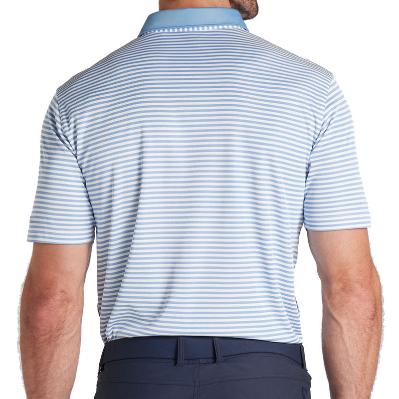 Puma Pure Stripe Polo - Zen Blue/White Glow