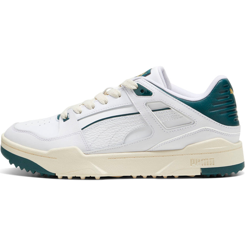 Puma Slipstream G Spikeless Waterproof Shoes - White/Varsity Green