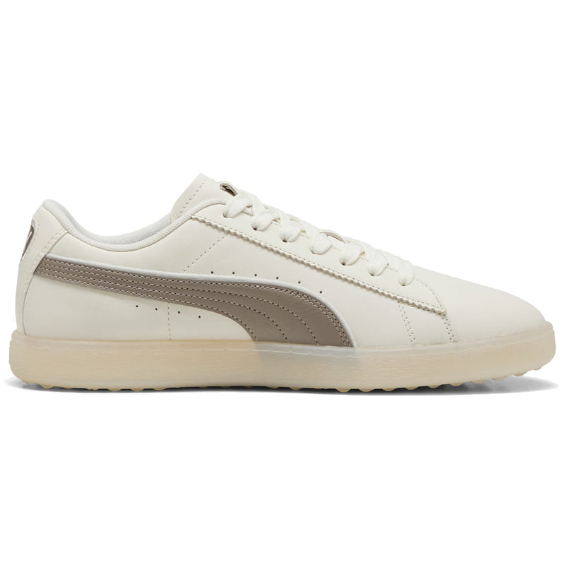 Puma Suede Spikeless Shoes - Warm White/Mouse Grey