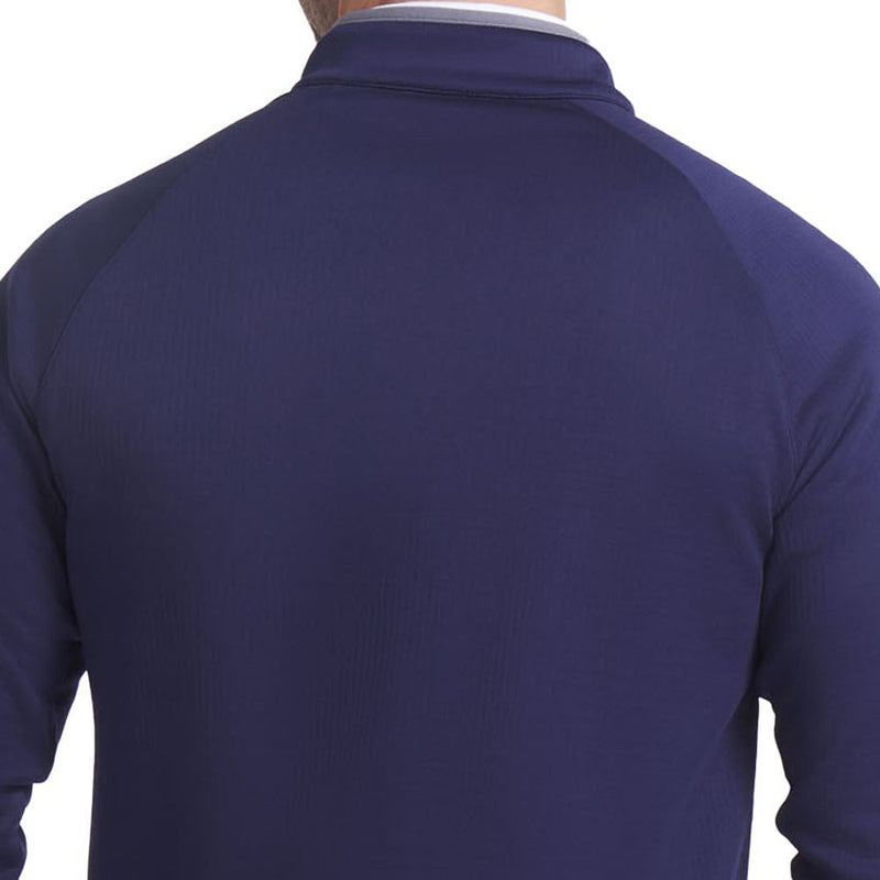 Puma Waffle Fleece 1/4 Zip Pullover - Deep Navy