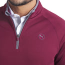 Puma Waffle Fleece 1/4 Zip Pullover - Ruby Shimmer
