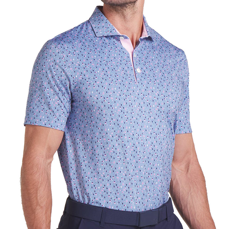 Puma X AP Tea Time Polo Shirt - Zen Blue/Pale Pink