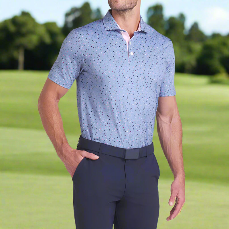 Puma X AP Tea Time Polo Shirt - Zen Blue/Pale Pink