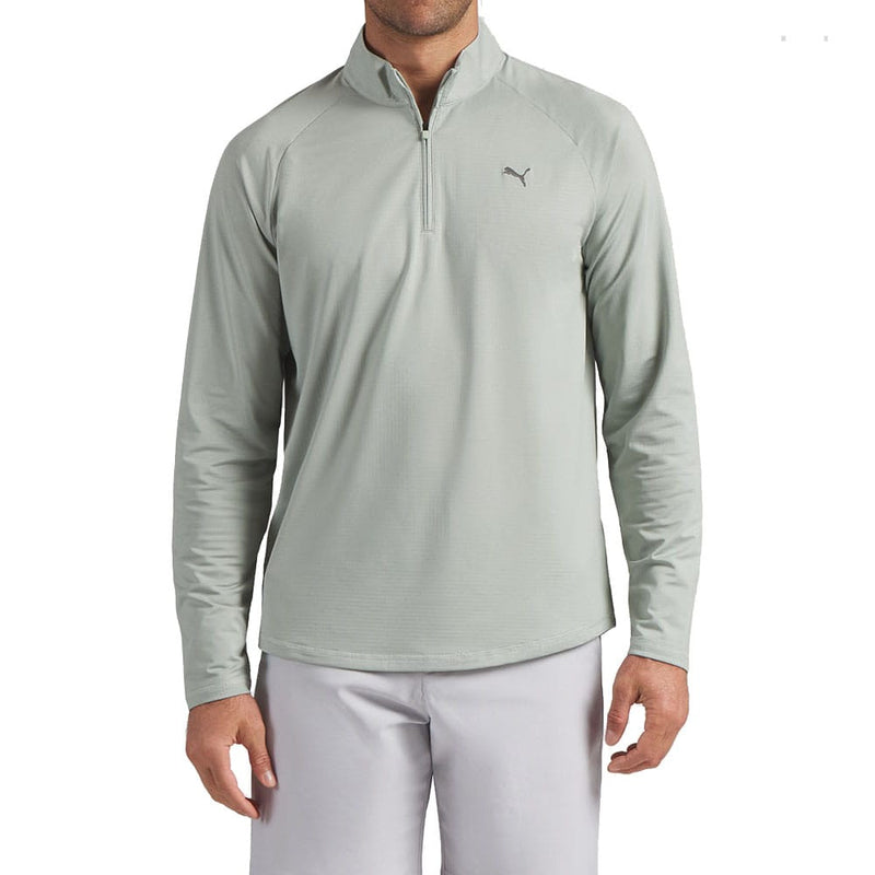 Puma Pure Grid 1/4 Zip Pullover - Soft Grass