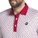 Puma Pure Monogram Polo Shirt - White Glow/Intense Red