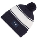 Puma Sport Pom Pom Beanie - Deep Navy/White Glow