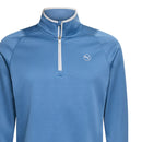 Puma Waffle Fleece 1/4 Zip Sweater - Blue Horizon