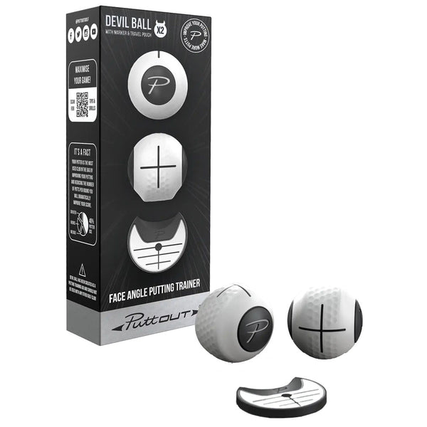 PuttOUT Devil Ball - White/Grey