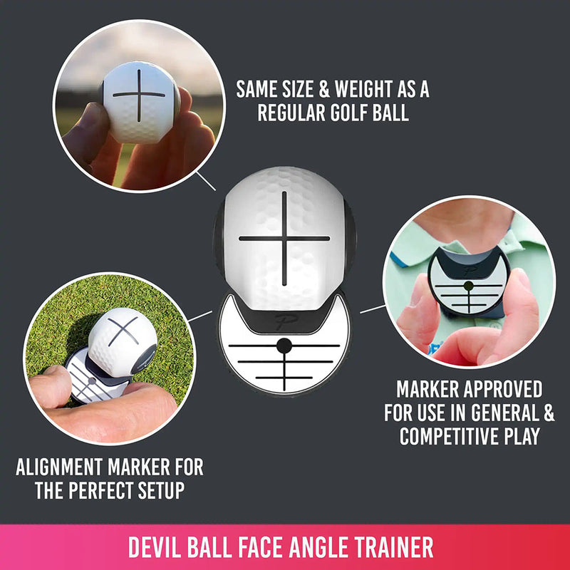 PuttOUT Devil Ball - White/Grey