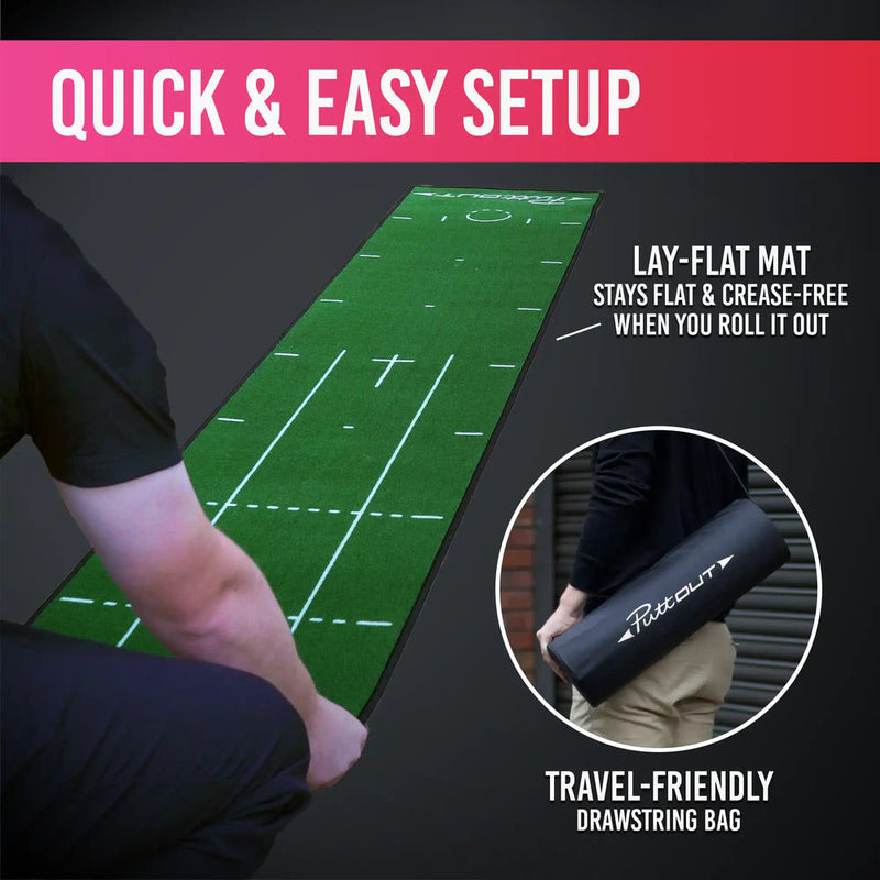 PuttOUT Medium Putting Mat - Green