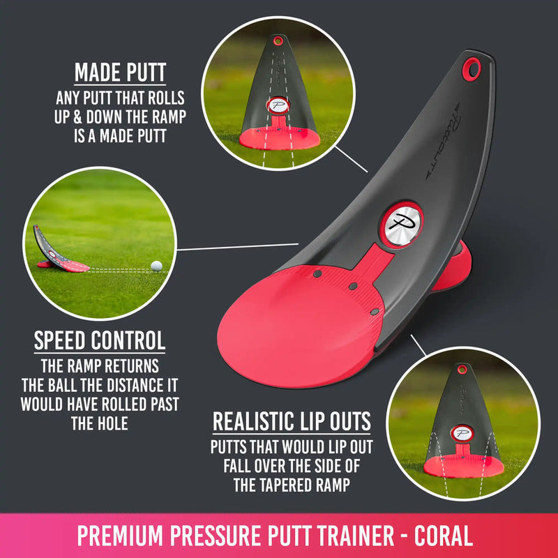 PuttOUT Premium Pressure Trainer - Coral