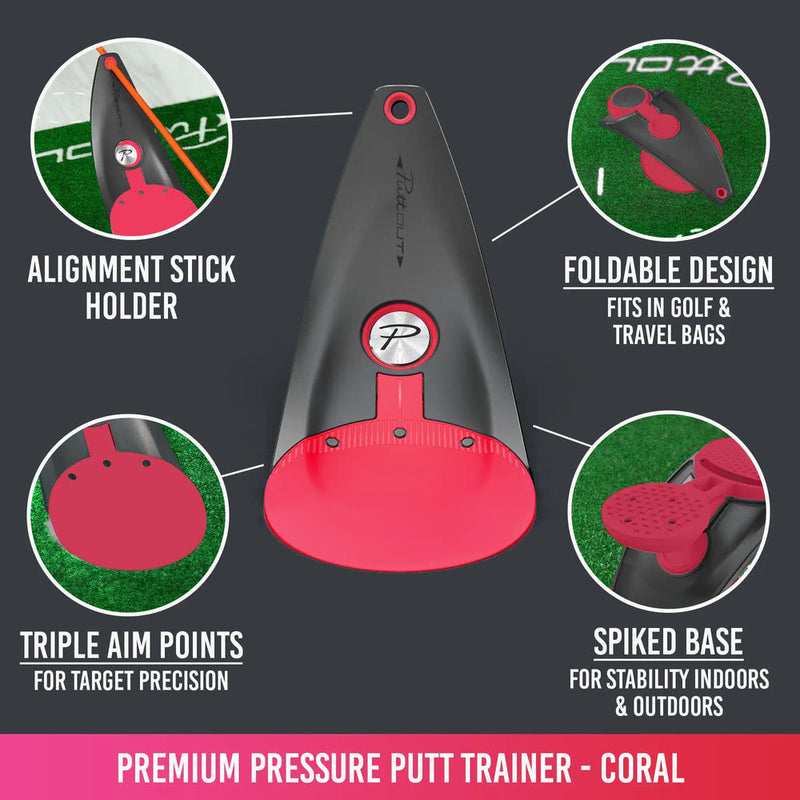PuttOUT Premium Pressure Trainer - Coral
