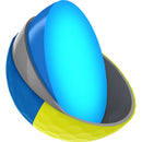 Q-STAR Tour Divide Golf Balls  - Yellow/Blue - 12 Pack