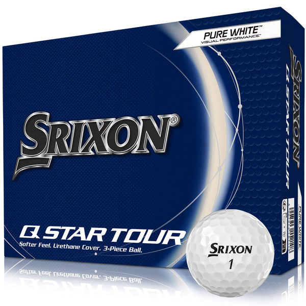 Q-STAR Tour Golf Balls - Pure White - 12 Pack