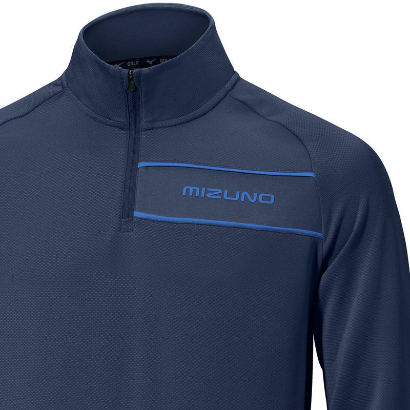 Mizuno Box 1/4 Zip Sweater - Navy