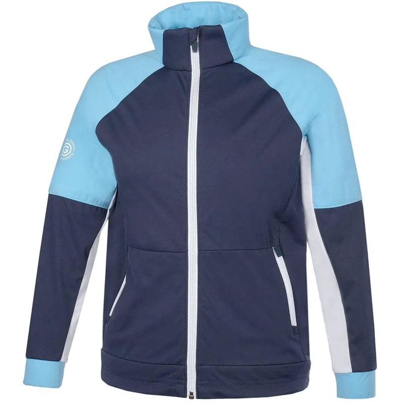 Galvin Green Junior Remi Windproof Jacket - Navy/Alaskan Blue/White