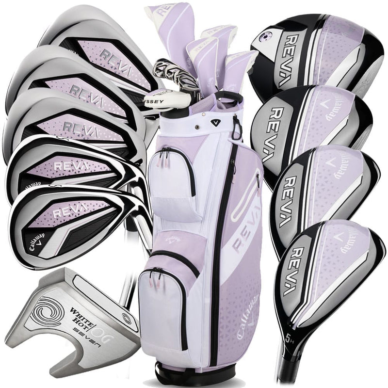 Callaway REVA 11-Piece Cart Bag Ladies Package Set - Violet Mist