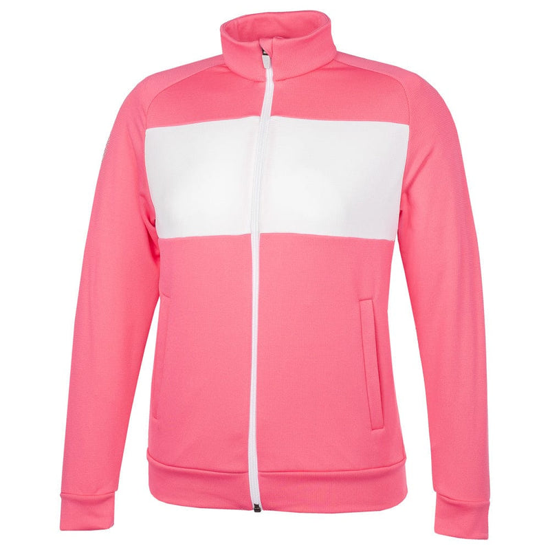 Galvin Green Rex Junior Full Zip Top - Camelia Rose/White