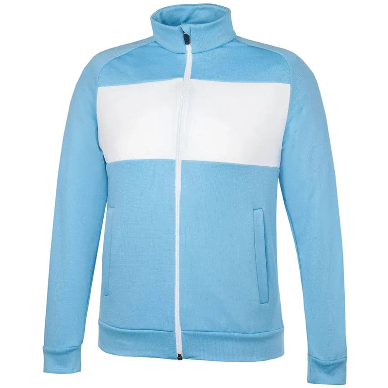 Galvin Green Rex Junior Full Zip Top - Alaskan Blue/White