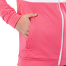 Galvin Green Rex Junior Full Zip Top - Camelia Rose/White