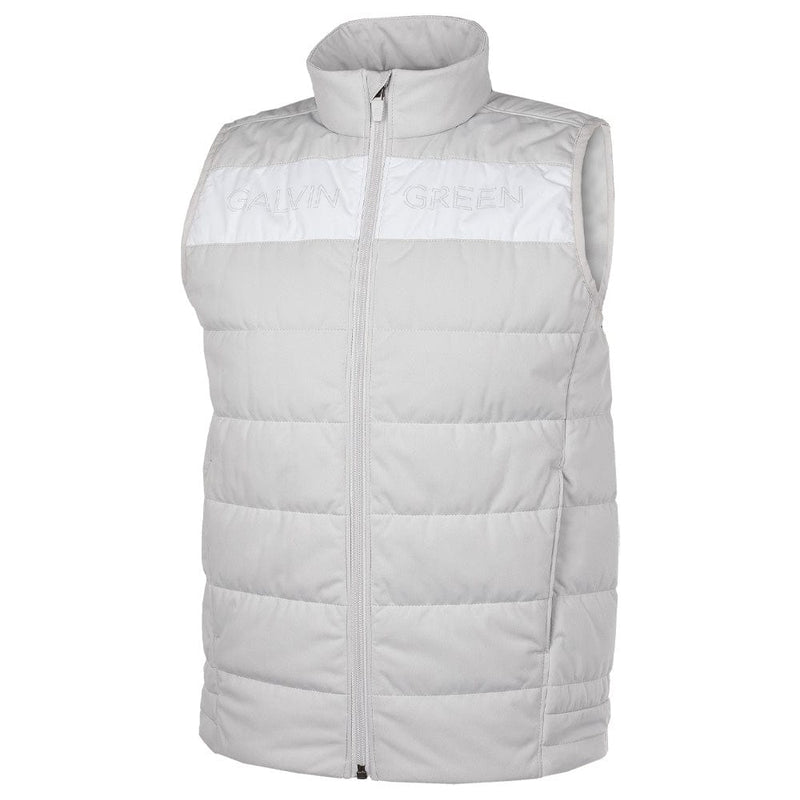 Galvin Green Junior Ronie Padded Gilet - Cool Grey/White