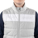 Galvin Green Junior Ronie Padded Gilet - Cool Grey/White