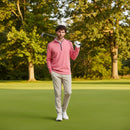 Ping Ramsey 1/2 Zip Sweater - Rhapsody Pink Marl