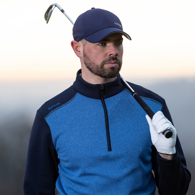 Ping Ramsey 1/2 Zip Pullover - Tidal Blue/Navy