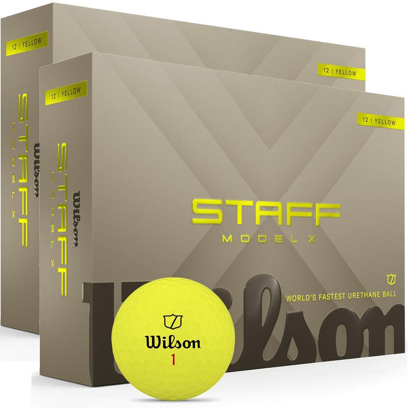 Wilson Staff Model X Golf Balls - Yellow - Double Dozen