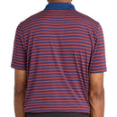 Lyle & Scott Golf Striped Polo Shirt - Plum/White